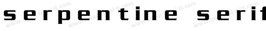 serpentine serif ef字体转换
